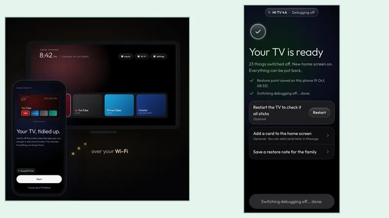Clean Your TV Google TV vs Android TV home screens
